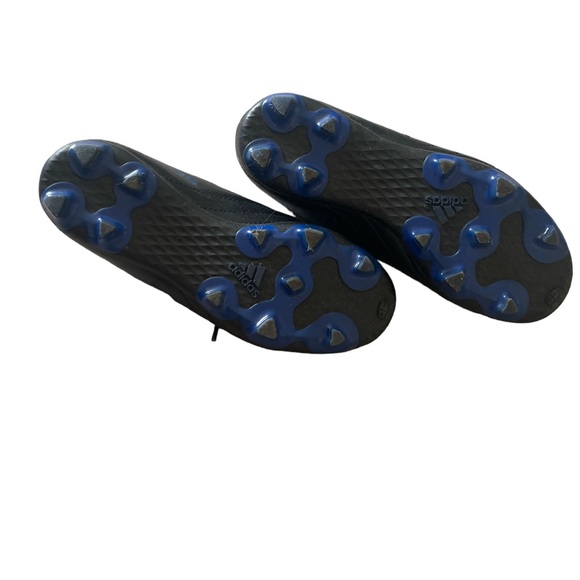 Blue and Black Adidas Soccer Cleats for Kids - Picture 4 of 5